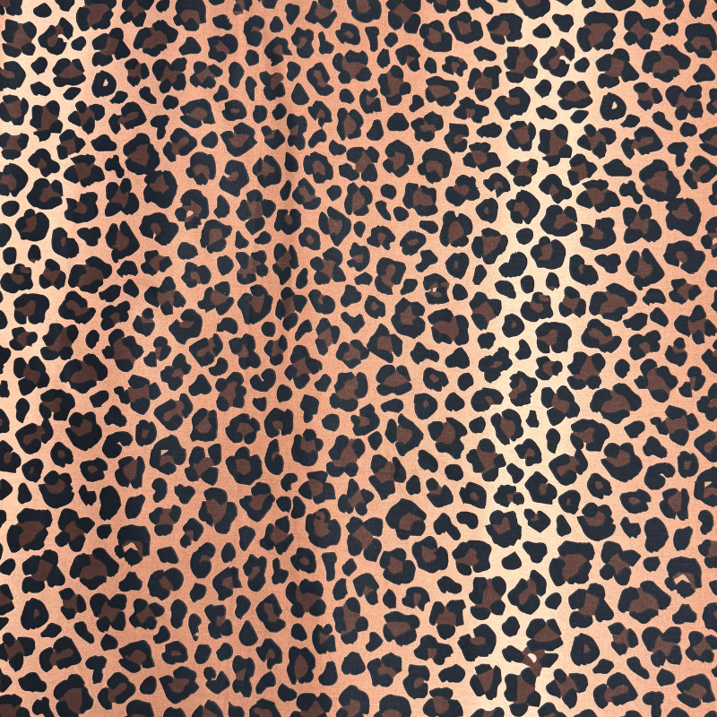 Kokvilnas audums 220cm | 147g/m² - leopards