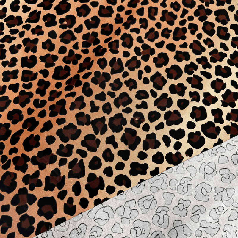Kokvilnas audums 220cm | 147g/m² - leopards