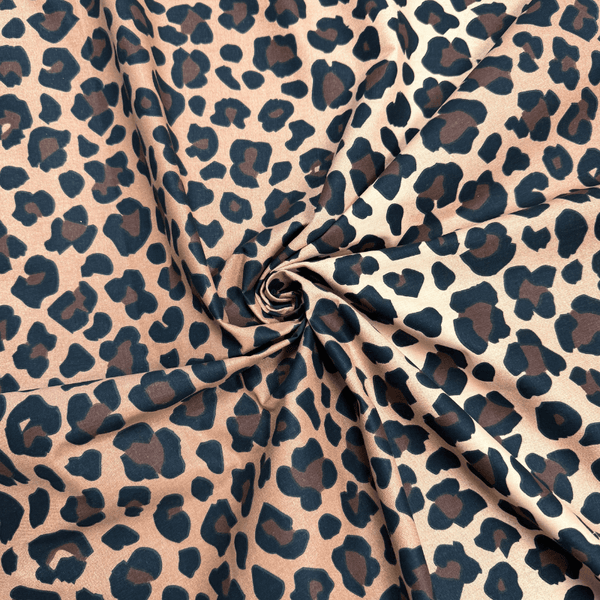 Kokvilnas audums 220cm | 147g/m² - leopards