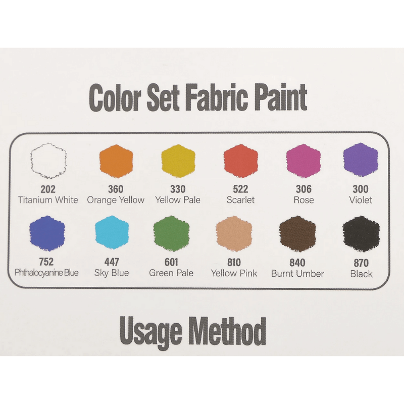 Fabric paints KeepSmiling 12pcs. | 6ml