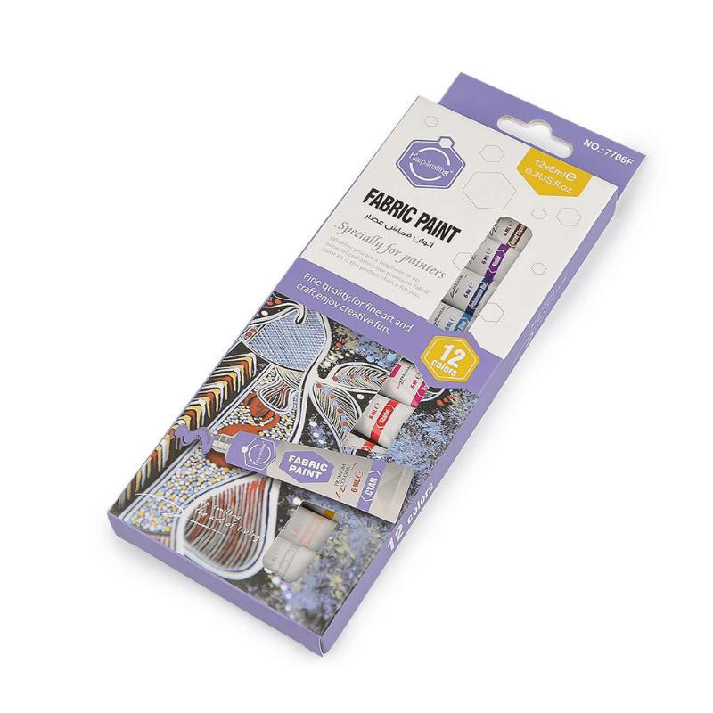 Krāsas audumiem KeepSmiling 12gab. | 6ml