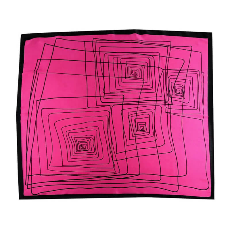 Satin fabric square scarf 70x70cm – 3 pink