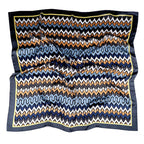 Satīna lakats 70x70cm – zigzag raksts