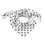 Cotton scarf 70x70cm with pompoms
