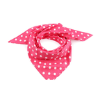 Cotton scarf 70x70cm with pompoms