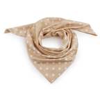 Cotton scarf 70x70cm with pompoms