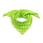 Cotton scarf 70x70cm with pompoms