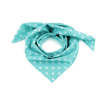 Cotton scarf 70x70cm with pompoms