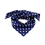 Cotton scarf 70x70cm with pompoms