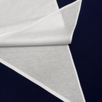 Cotton fabric triangle scarf 100x50cm – white