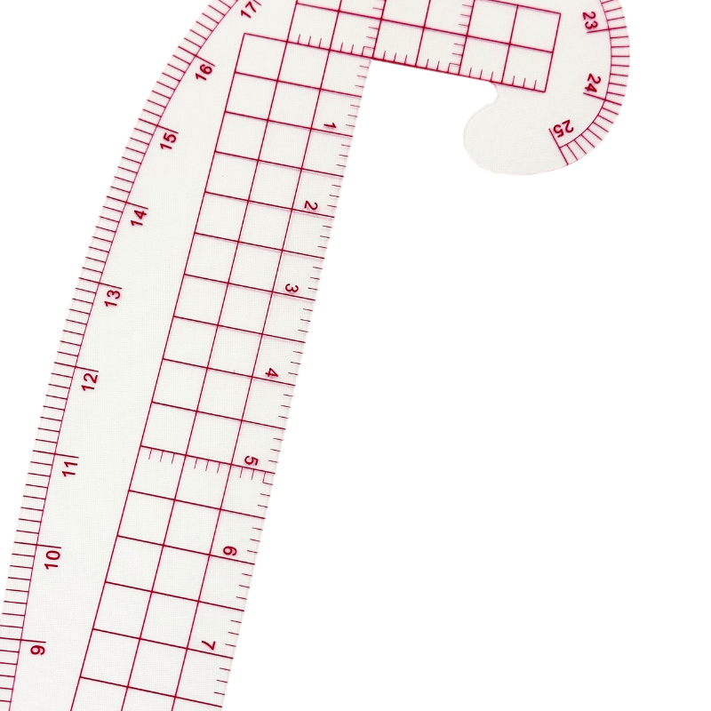 Tailor's ruler / curved ruler 25cm