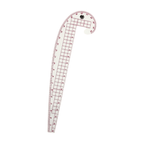 Drēbnieku lekāls / lineāls ar izliekumu 25cm