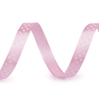Decorative satin ribbon with dots 10mm