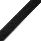 Self-adhesive velcro tape - black