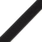 Self-adhesive velcro tape - black