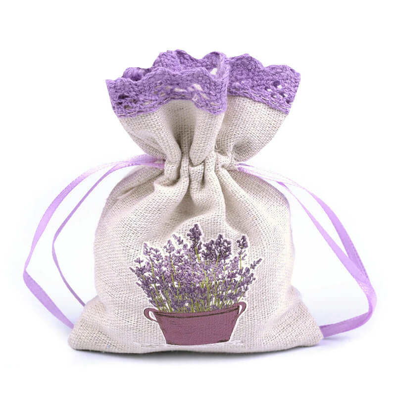 Gift bag with lace 9x12cm