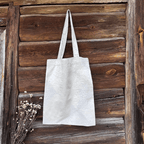 Auduma maisiņš 38x46cm – pelēks ar gariem rokturiem