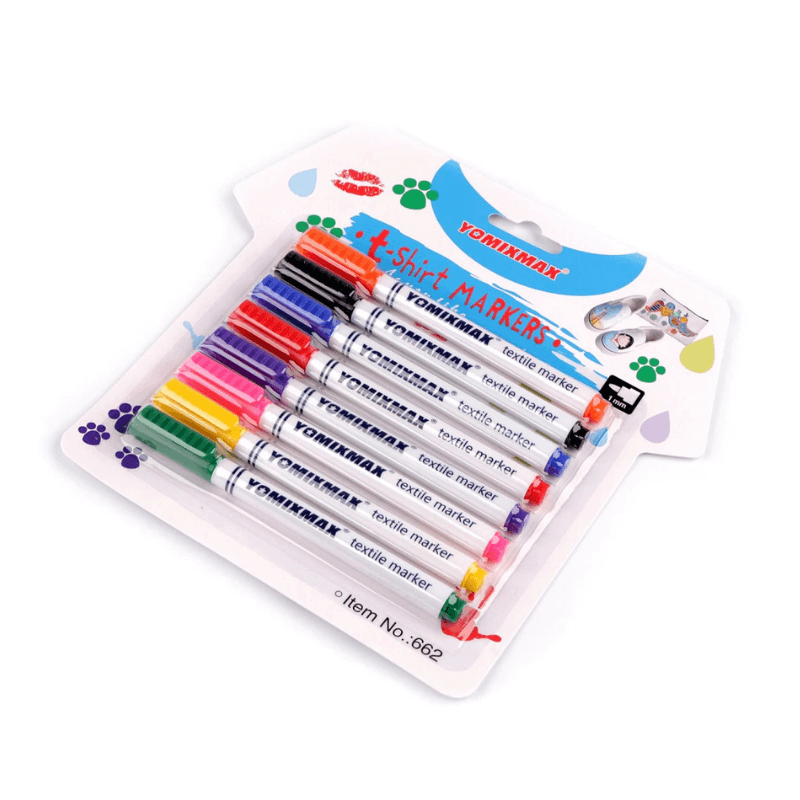 Fabric paint markers 8pcs.