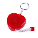 Retractable tape measure with pendant - heart 790084