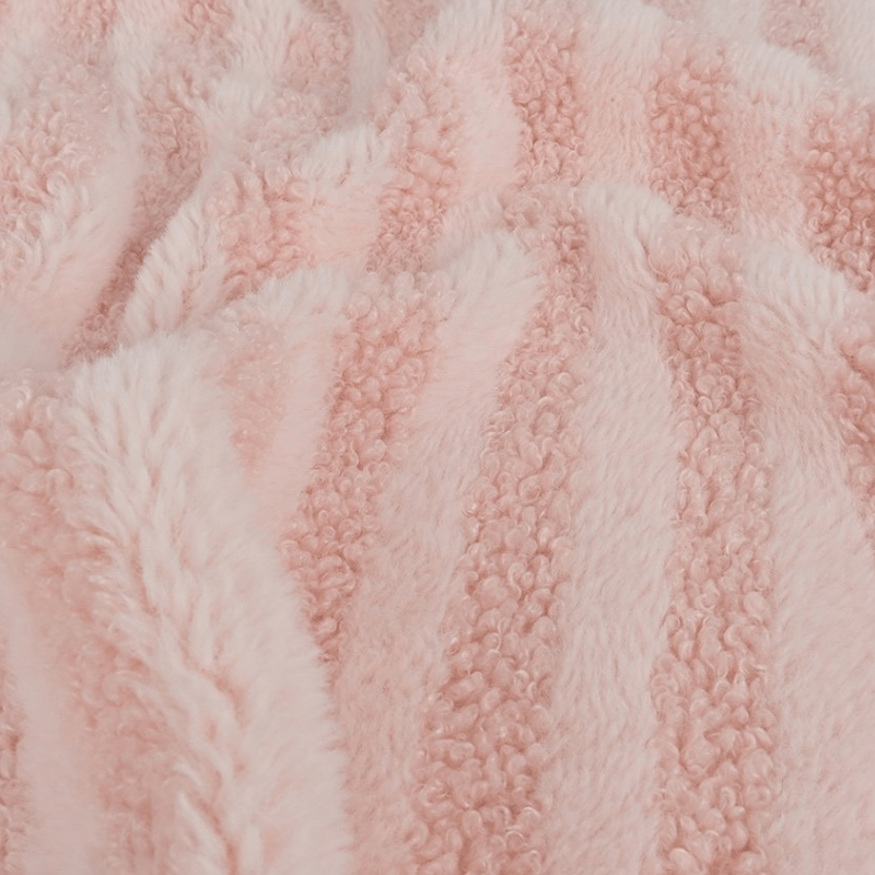 Mēteļa audums 165cm | 310g/m² Teddy - 413 maigi rozā