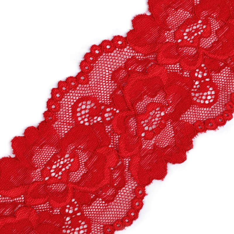Elastīga mežģīnes lente 8cm 550045
