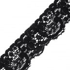 Elastīga mežģīnes lente 3,5cm – 3 melna 180659