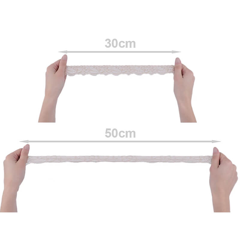 Elastīga mežģīnes lente 3,5cm – 3 melna 180659