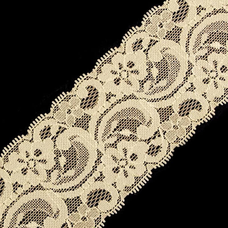 Elastīga mežģīnes lente 5,5cm 180669