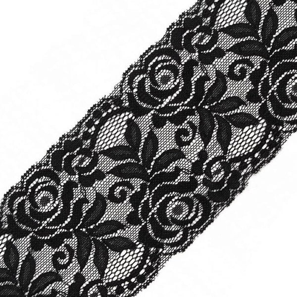 Elastīga mežģīnes lente 9,5cm 180738