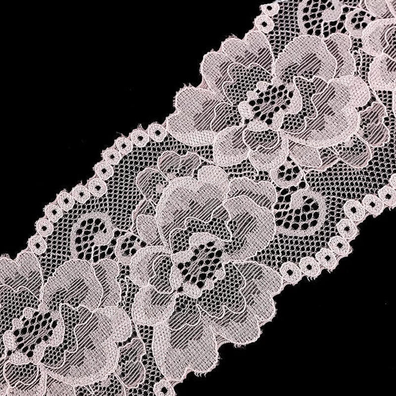 Elastīga mežģīnes lente 8cm 550045