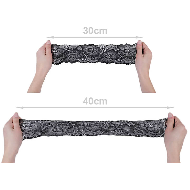 Elastīga mežģīnes lente 8cm 550045