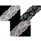 Elastīga mežģīnes lente 8cm 550045