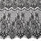 Lace fabric in columns