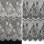 Lace fabric in columns