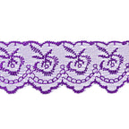 Izšūta organzas mežģīnes lente 4,5cm