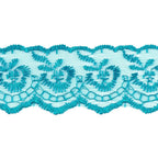 Izšūta organzas mežģīnes lente 4,5cm