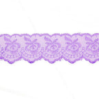 Izšūta organzas mežģīnes lente 4,5cm