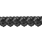 Izšūta organzas mežģīnes lente 4,5cm