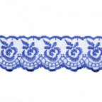 Izšūta organzas mežģīnes lente 4,5cm