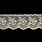 Izšūta organzas mežģīnes lente 4,5cm