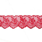 Izšūta organzas mežģīnes lente 4,5cm