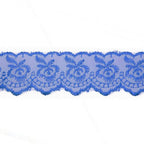 Izšūta organzas mežģīnes lente 4,5cm