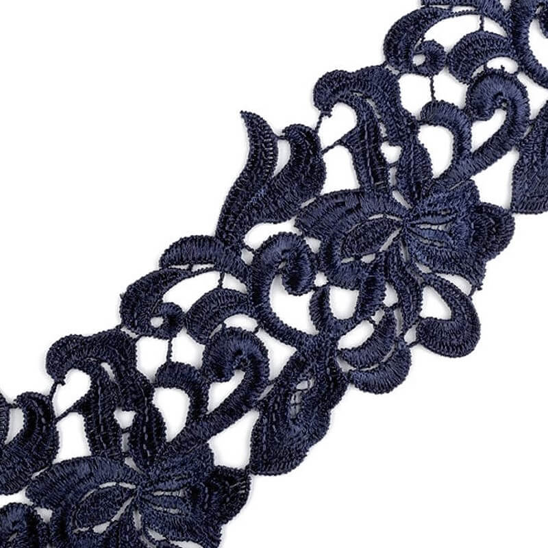 Embroidered lace ribbon 7.5cm 180857