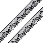 Mežģīnes lente 18mm – 2 melna 180997