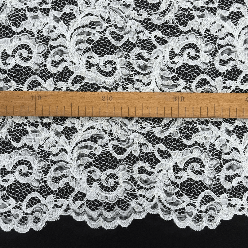 Mežģīnes audums 145cm - balts