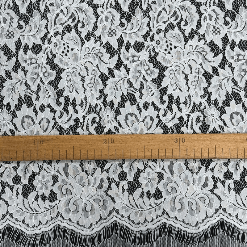 Mežģīnes audums 250x135cm - balts