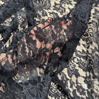 Mežģīnes audums 250x135cm - melns