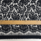 Mežģīnes audums 250x135cm - melns