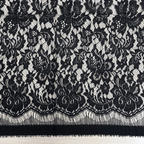 Mežģīnes audums 250x135cm - melns