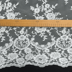 Mežģīnes audums 150cm - balts